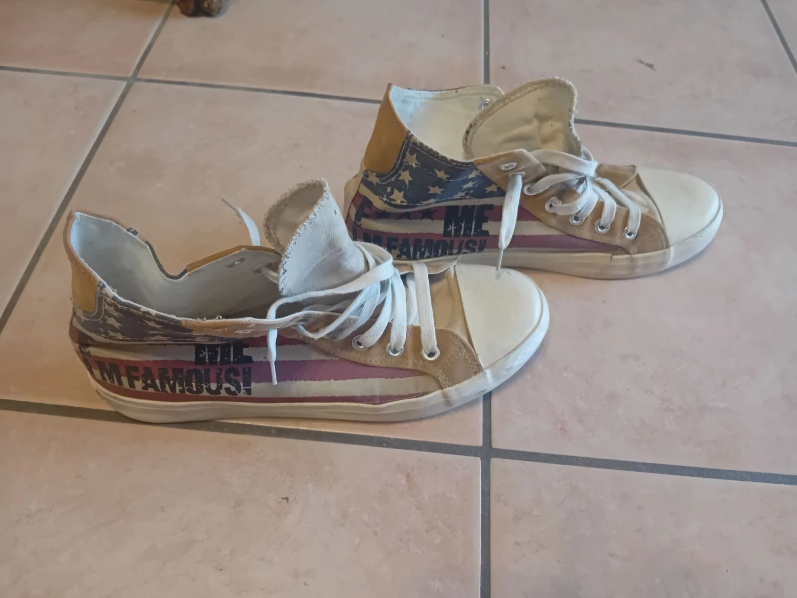 Paire de Baskets  F***ME  I'M FAMOUS!  T.44